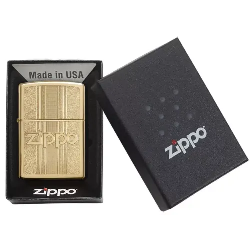 Запальничка бензинова ZIPPO" Zippo and Pattern Design, золотиста (29677)