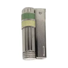 Зажигалка бензиновая IMCO Super 6700 Triplex Oil chrome yellow-green Two Tone хром, желто-зеленая (IM1800084)