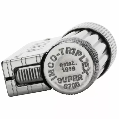 Зажигалка бензиновая IMCO Super 6700 Triplex Oil chrome yellow-green Two Tone хром, желто-зеленая (IM1800084)