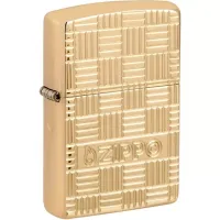 Запальничка армована бензинова Zippo Armor ® Deep Carve золотиста (46274)