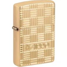 Зажигалка армированная бензиновая Zippo Armor® Deep Carve золотистая (46274)