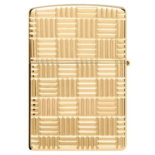 Зажигалка армированная бензиновая Zippo Armor® Deep Carve золотистая (46274)