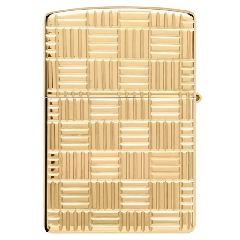 Зажигалка армированная бензиновая Zippo Armor® Deep Carve золотистая (46274)