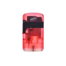 Зажигалка газовая 2 турбо Prof Double Jet Flame Transparent Красная (40803728RED)