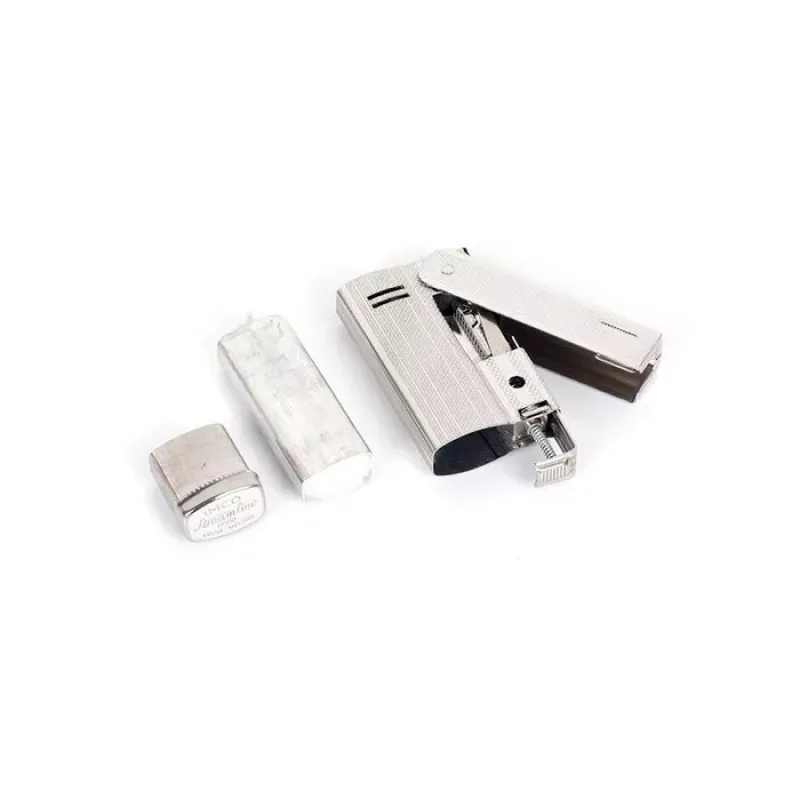 Зажигалка бензиновая кремниевая IMCO Streamline 6800P Oil nickel classic хром с насечками (IM1800071)