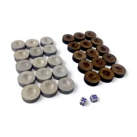 Фишки для нард DUKE 28 мм кубики в комплекте (DN35012)