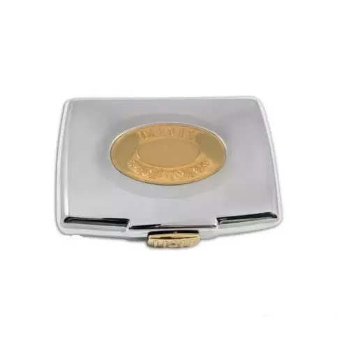 Визитницы, кардхолдеры Футляр для кредитных карт "Grants of Dalvey" глянцевый хром латунная вставка (CCH)