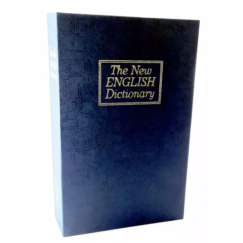 Книги-сейфы Книга-сейф "The New ENGLISH Dictionary" металл, пластик, синий (24,5х16х5,5 см) (DN32007C)