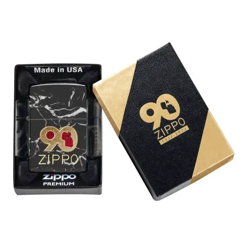 Бензинові запальнички Коллекционная номерная зажигалка Zippo 90th Anniversary Design (49864) Бензинові запальнички Коллекционная номерная зажигалка Zippo 90th Anniversary Design (49864)