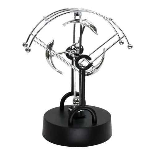 Приниматели решений и антистрессы Маятник антистресс магнитный кинетический "Дельфины" инерционный, (4 батареи АА в комплект не входят), (20х15,5х11 см) пластик, хром (DN26128N)