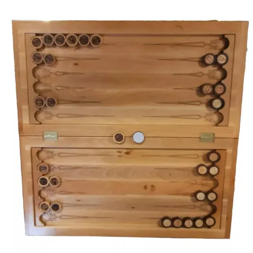 Ігрові набори Набір 3 в 1 шахи-шашки-нарди, (56×28×2,2см)різьблені, дерев'яні, фішки 32 шт. з малюнком фігур (клітина 3,5*3,5) (DN34146A)