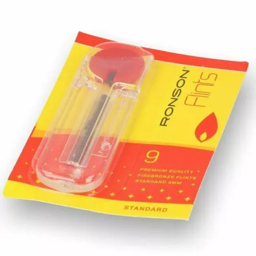 Витратні матеріали та аксесуари Набір кремнії 4 мм 9 шт Ronson пластиковий контейнер з дозатором, блістер на картоні (1100520)