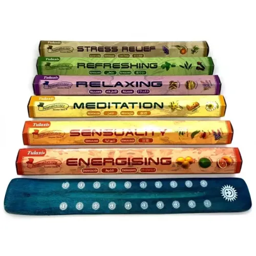 Набори пахощів Набір пахощів Tulasi Медитація 6 видів ароматів з дерев'яною підставкою (DN34583)