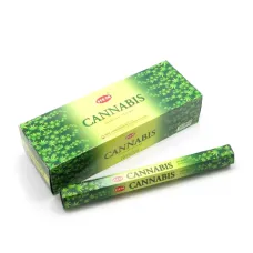 Пахощі палочки 20 шт HEM Cannabis (Конопля) шестигранник (DN27496)