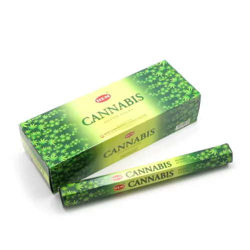 Набори пахощів Пахощі палочки 20 шт HEM Cannabis (Конопля) шестигранник (DN27496)