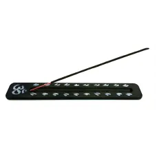 Підставка під пахощі Графіт із малюнком дерев'яна (DN34697) Tulasi