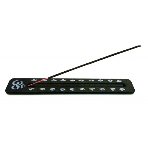 Набори пахощів Підставка під пахощі Графіт із малюнком дерев'яна (DN34697) Tulasi