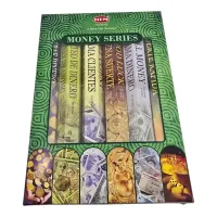 Подарочный набор благовоний 6 ароматов Money Series Hexa Gift Pack Денежная серия, 6 упаковок по 20 палочек (DN36546)