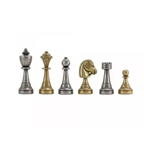 Шахи Шахматы Italfama Staunton c ящиком для хранения фигур фигуры классические из металла доска дерево 32X32 вес 6 кг (70M333W)