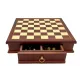 Шахи Шахматы Italfama Staunton c ящиком для хранения фигур фигуры классические из металла доска дерево 32X32 вес 6 кг (70M333W)