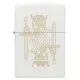 Бензиновые зажигалки Зажигалка бензиновая Zippo 214 King Queen Design Белая (49847)