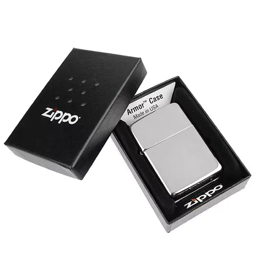 Бензинові запальнички Запальничка армована бензинова Zippo CLASSIC Armor® High Polish Chrome дзеркальний хром (167)