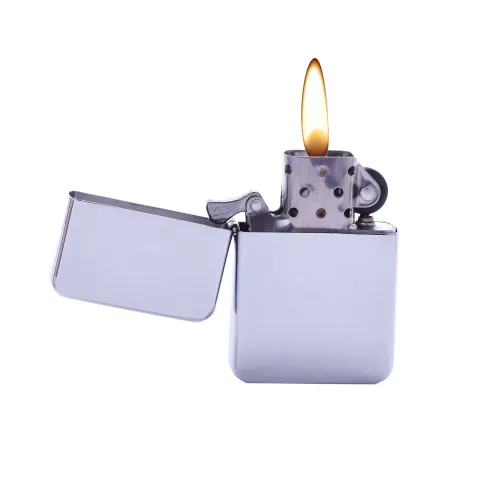 Бензинові запальнички Запальничка бензинова Champ Chrome WP Flint Lighter Сріблястий (40400343)