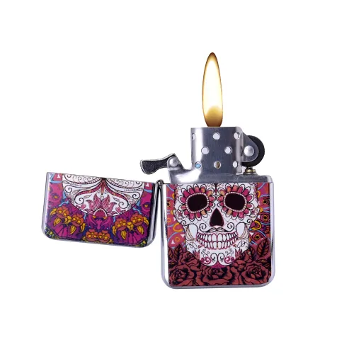 Бензинові запальнички Запальничка бензинова CHAMP Skull WP Lighter - DL-12 (40400227)