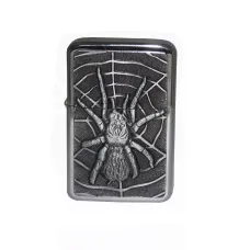 Зажигалка бензиновая STAR SPIDER Silver (23585STAR)