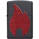 Бензиновые зажигалки Зажигалка бензиновая ZIPPO Blind Flame, красные кристаллы, бархатная подарочная коробка (29106)