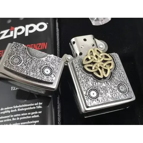 Бензиновые зажигалки Зажигалка бензиновая Zippo Emblem Celtic Knot Эмблема Кельтский узел (2004750)