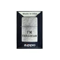 Зажигалка бензиновая Zippo Ukraine Classic Street Chrome гравировка 