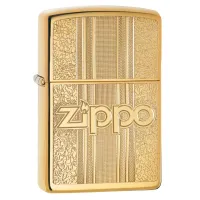 Запальничка бензинова ZIPPO" Zippo and Pattern Design, золотиста (29677)