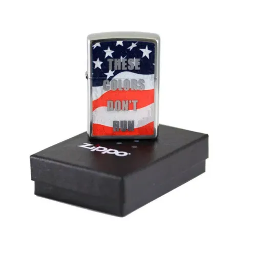 Бензиновые зажигалки Зажигалка бензиновая "ZIPPO" THESE COLORS DONT RUN (28292)