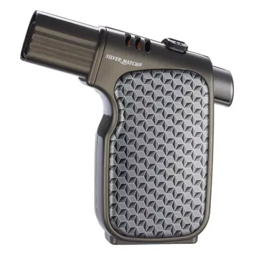 Бензинові запальнички Запальничка газова 4 турбо Silver Match Prague Срібляста (40674365SL)