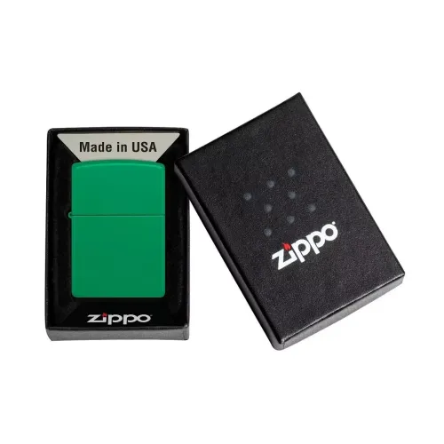 Зажигалка бензиновая Zippo Regular Grass Green Matte Зеленая (48629)
