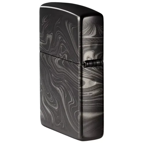 Зажигалка бензиновая Zippo Marble Pattern Design черный мрамор (49812)