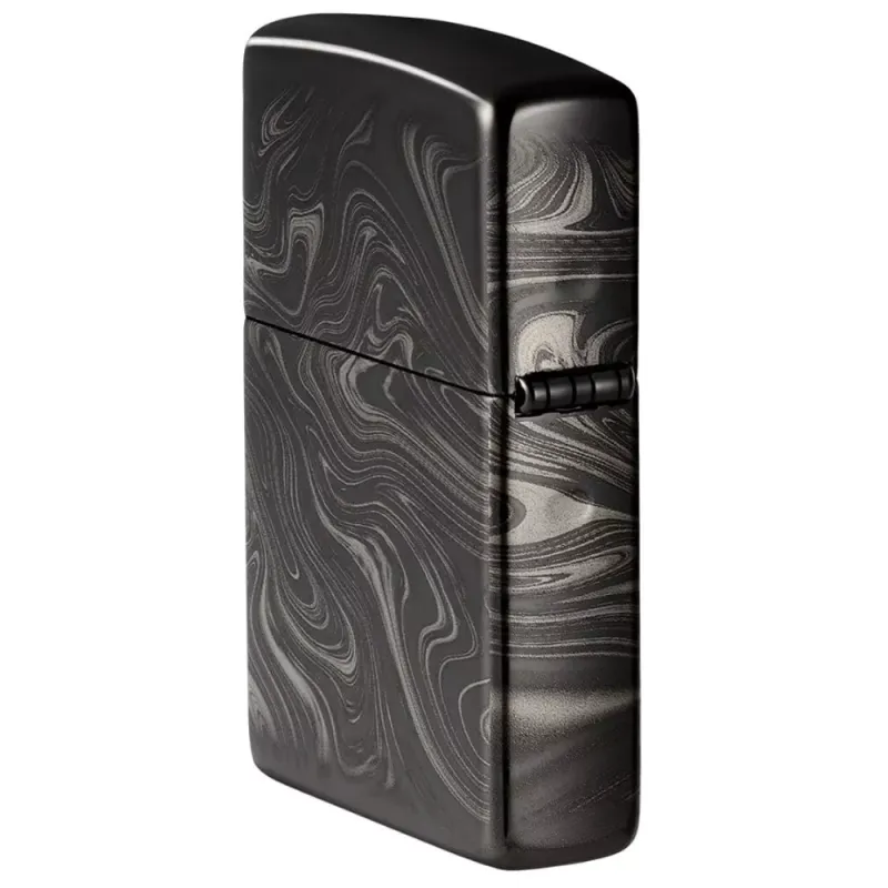 Зажигалка бензиновая Zippo Marble Pattern Design черный мрамор (49812)