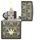 Зажигалка бензиновая Zippo 221 All Around Leat Design Laser Зеленая (29589)