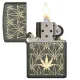 Зажигалка бензиновая Zippo 221 All Around Leat Design Laser Зеленая (29589)