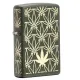 Зажигалка бензиновая Zippo 221 All Around Leat Design Laser Зеленая (29589)