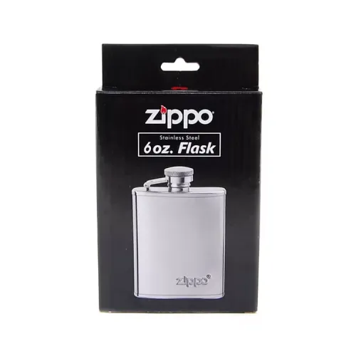 Фляга на 180мл з нержавіючої сталі Zippo полірований хром 6 oz (2005268)
