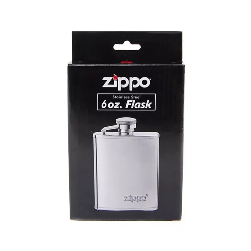 Фляга на 180мл из нержавеющей стали Zippo полированный хром 6 oz (2005268)