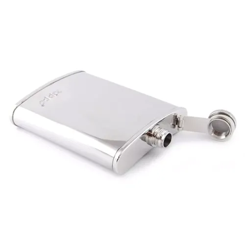 Фляга на 180мл з нержавіючої сталі Zippo полірований хром 6 oz (2005268)