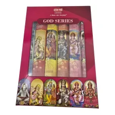 Подарочный набор благовоний 6 ароматовGod Series Hexa Gift Pack Непревзойденная серия, 6 пачек по 15 г, мини-держатель (DN36547)