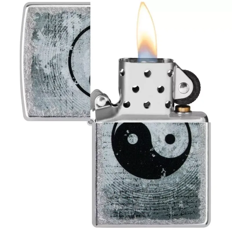 Зажигалка бензиновая Zippo Yin Yang Design Серебристая (49772)