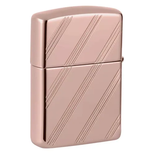 Запальничка армована бензинова Zippo Armor® Rose Gold Zippo Logo Script Collectible (48768)