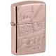 Запальничка армована бензинова Zippo Armor® Rose Gold Zippo Logo Script Collectible (48768)
