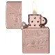 Запальничка армована бензинова Zippo Armor® Rose Gold Zippo Logo Script Collectible (48768)