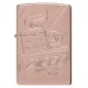 Запальничка армована бензинова Zippo Armor® Rose Gold Zippo Logo Script Collectible (48768)